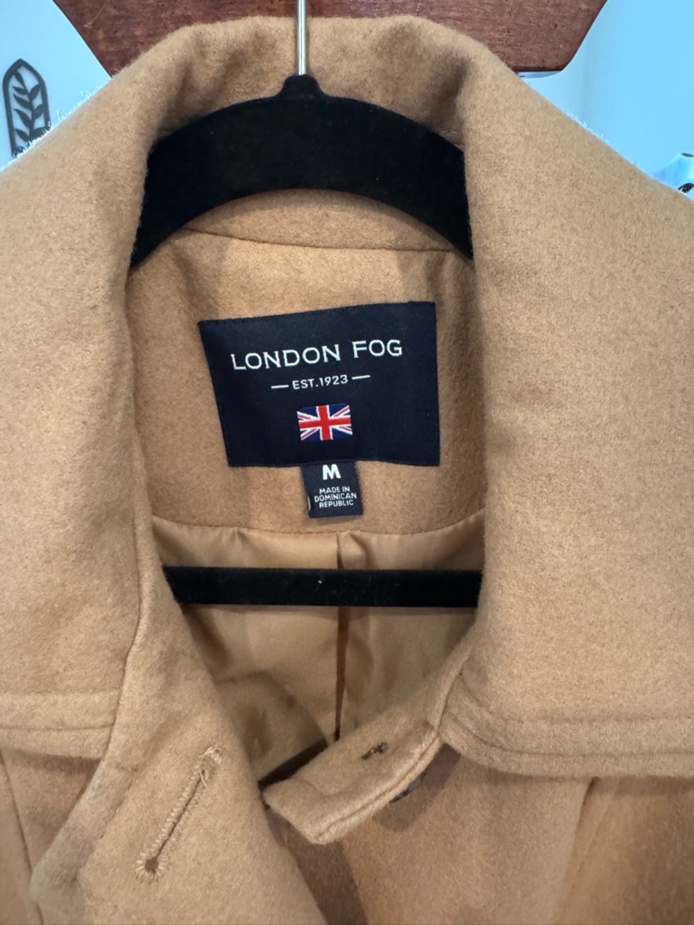 London Fog Camel Peacoat with Button Front NWOT - Picture 4 of 9
